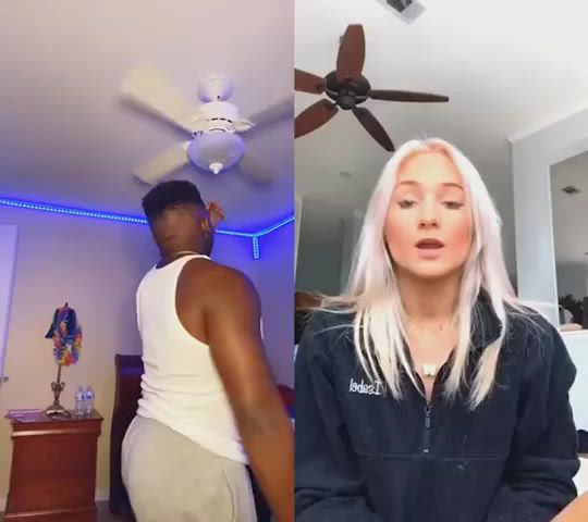 blonde interracial teens tiktok clip