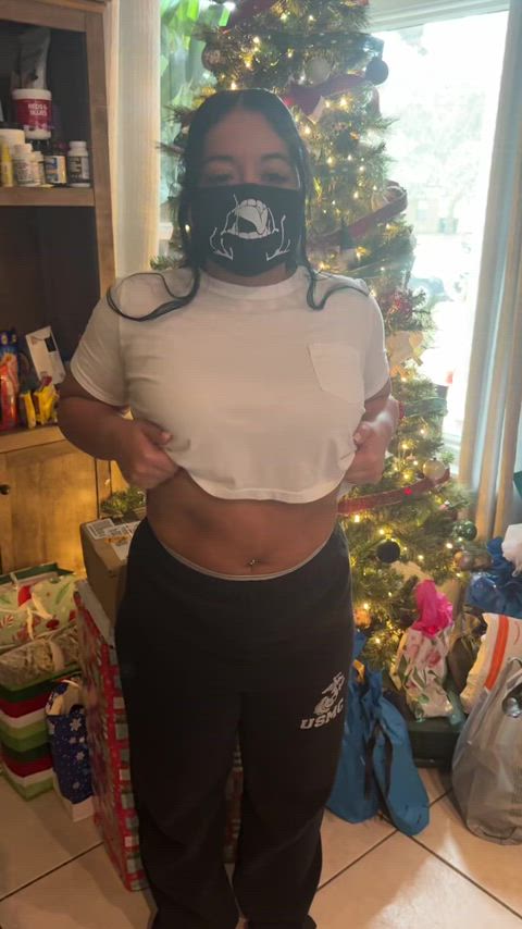 Christmas titty drop!