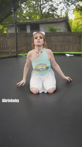 -POV- you come over to jump on the trampoline 💗 FULL video on my onlyfans link