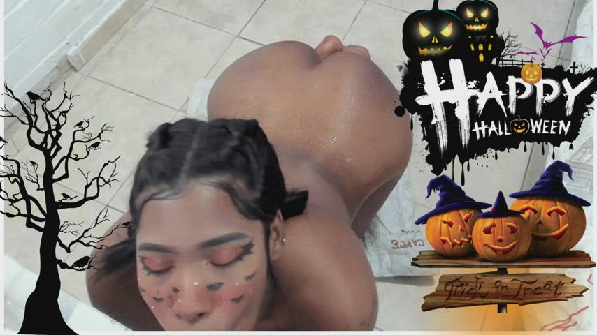 blowjob camsoda cumshot deepthroat doggystyle ebony halloween sucking teen clip