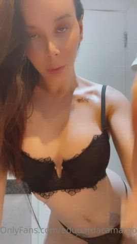 Big Tits Brazilian Handjob Masturbating Monster Cock OnlyFans Solo T-Girl Trans clip