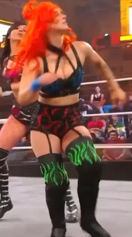 ass babe booty cute goth pawg redhead thick wrestling clip