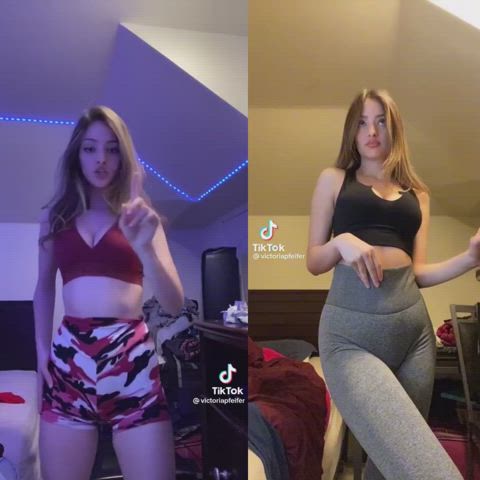 dancing long hair tiktok clip