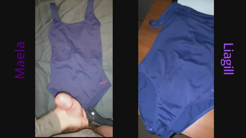 cum cumshot swimsuit clip