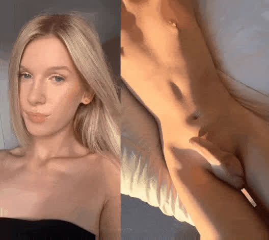 blonde cute petite trans clip