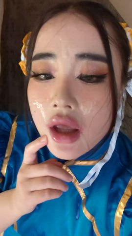 asian cosplay cum clip