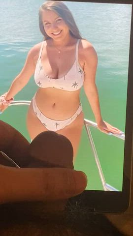 beach big tits bikini cum cumshot facial jerk off masturbating pov tribute clip