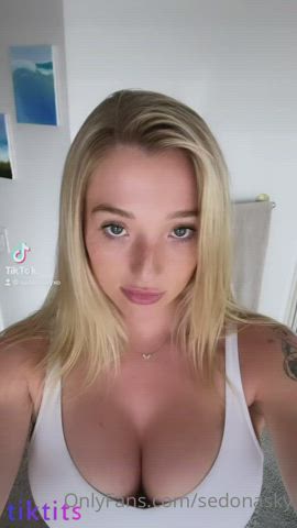 Big Tits Blonde Boobs Erotic OnlyFans Riding TikTok White Girl clip