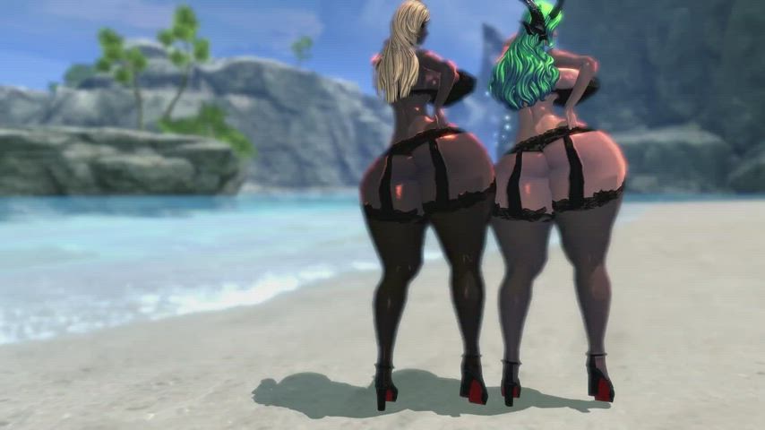 3D Ass Dancing clip