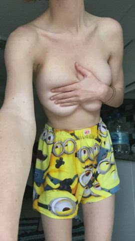 32DD and minion shorts