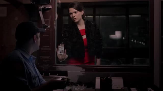 Hayley Atwell - Conviction (2016, S1E1) - cleavage-y red dress, pt 2 (full sequence)