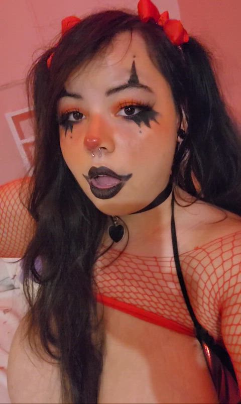 amateur big tits clown clown girl fansly halloween goth-girls just-boobs clip