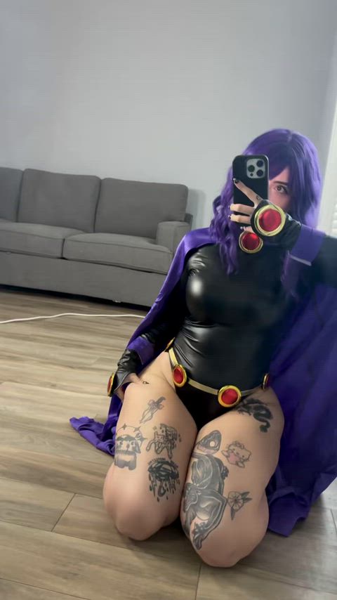 say ‘yes’ if you would fuck me in my raven cosplay 🫣💜