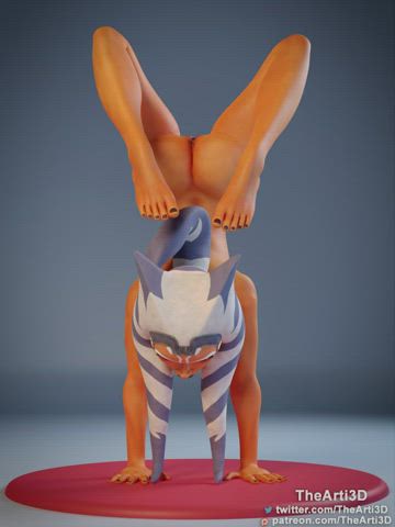 Ahsoka handstand. 180 degree (TheArti3D)