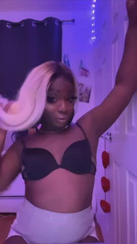 blonde crossdressing ebony femboy sissy sissy slut tiktok trans trans woman clip