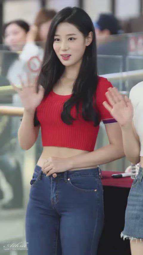 belly button celebrity jeans korean kpop clip