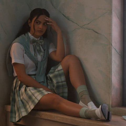 camila mendes celebrity female schoolgirl clip