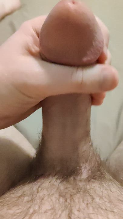 Stroking and cock tributing