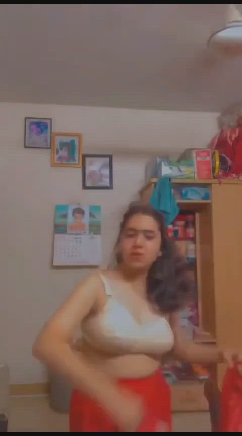 boobs bra desi selfie striptease clip