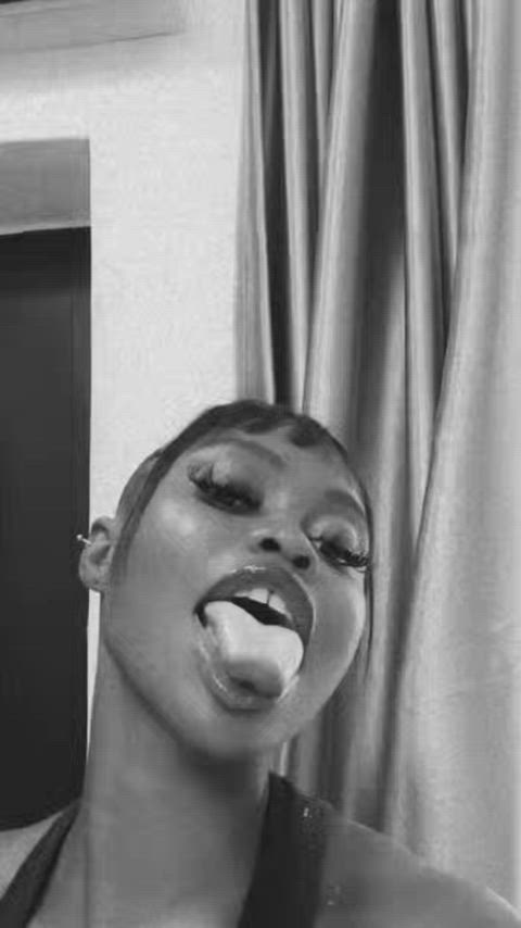 babe ebony long tongue tongue tongue fetish clip