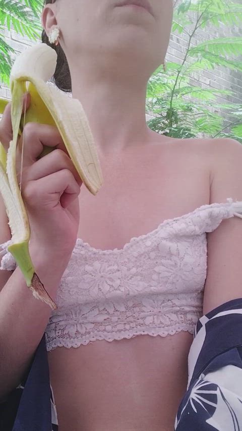 Just enjoying the day.. and my banana