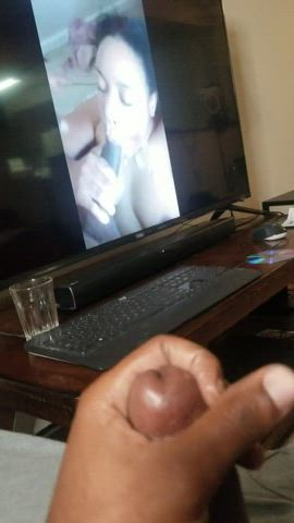 african american bbc big dick cum cumshot ebony male masturbation solo clip