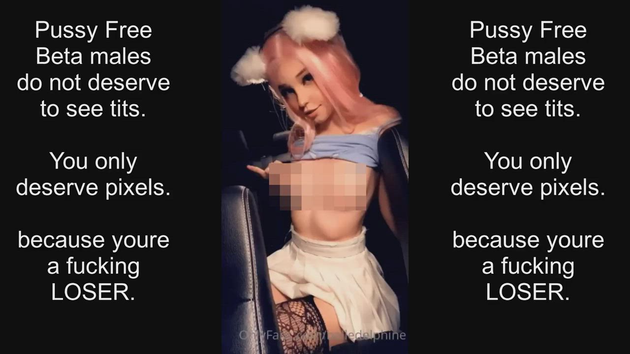 Belle says NO tits for pussy free betas!