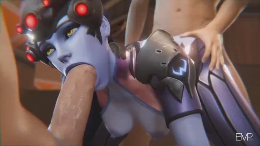 anal animation blowjob cumshot gangbang overwatch spitroast clip