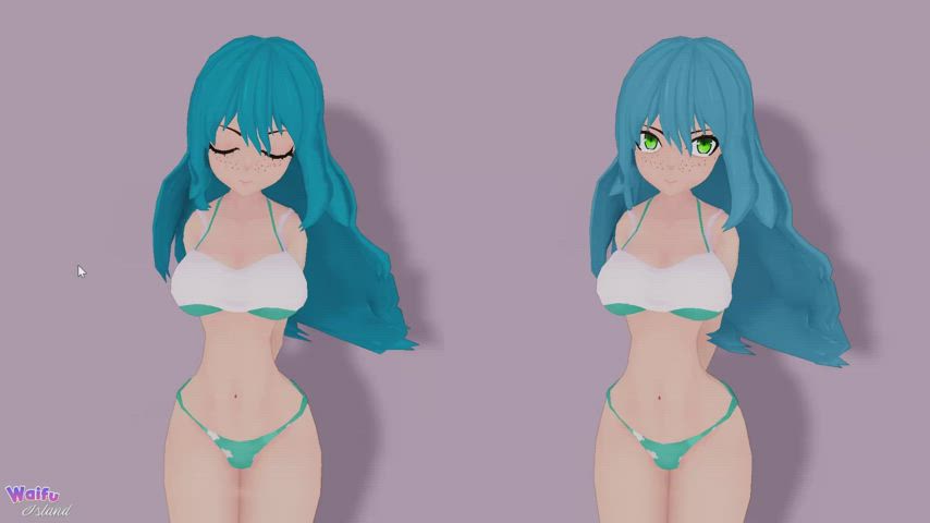 3d anime bouncing tits busty clip