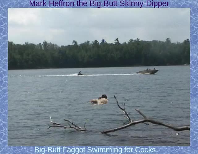 Big Butt Skinny-Dipper on Lake Tomahawk by Mark Heffron