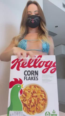 Anyone want milk and cornflakes?