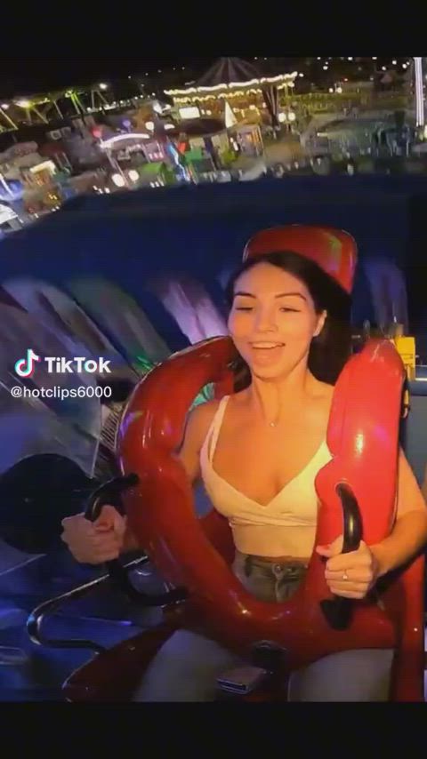 accidental bra cleavage downblouse exposed small tits tiktok clip