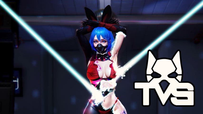 Cyber Bunny Strip Dance