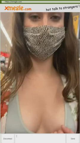 boobs flashing nipples outdoor public tits clip