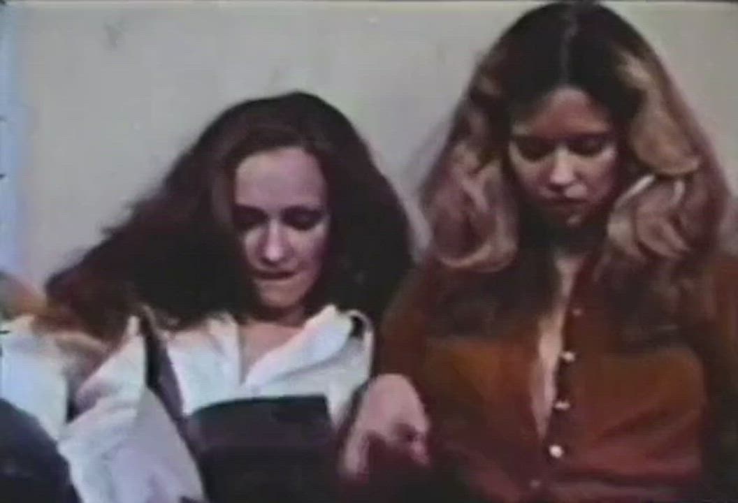 Blonde Brunette Lesbians Vintage clip