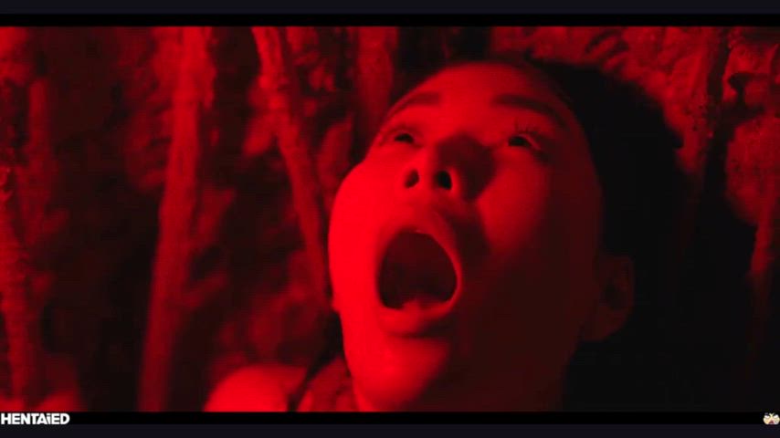 Asian Hottie Got Mouth Stuffed By Alien Tentacle