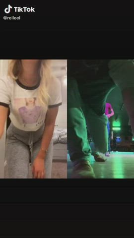 Blonde Dancing TikTok clip