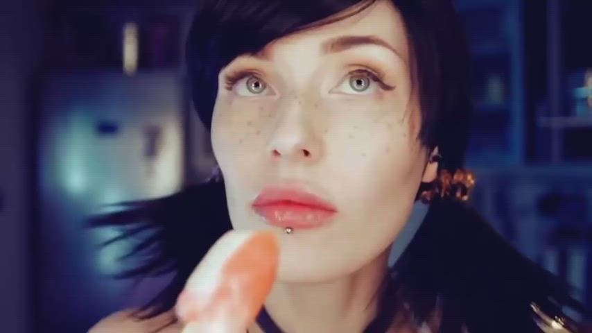 asmr babe blowjob food fetish licking nsfw oral sucking blowjobs lips-that-grip clip