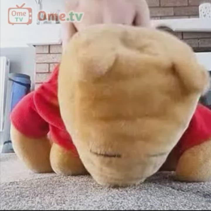 Masturbating with the Pooh bear and cum ?. Watch full video on my onlyfans Promotion?40%
