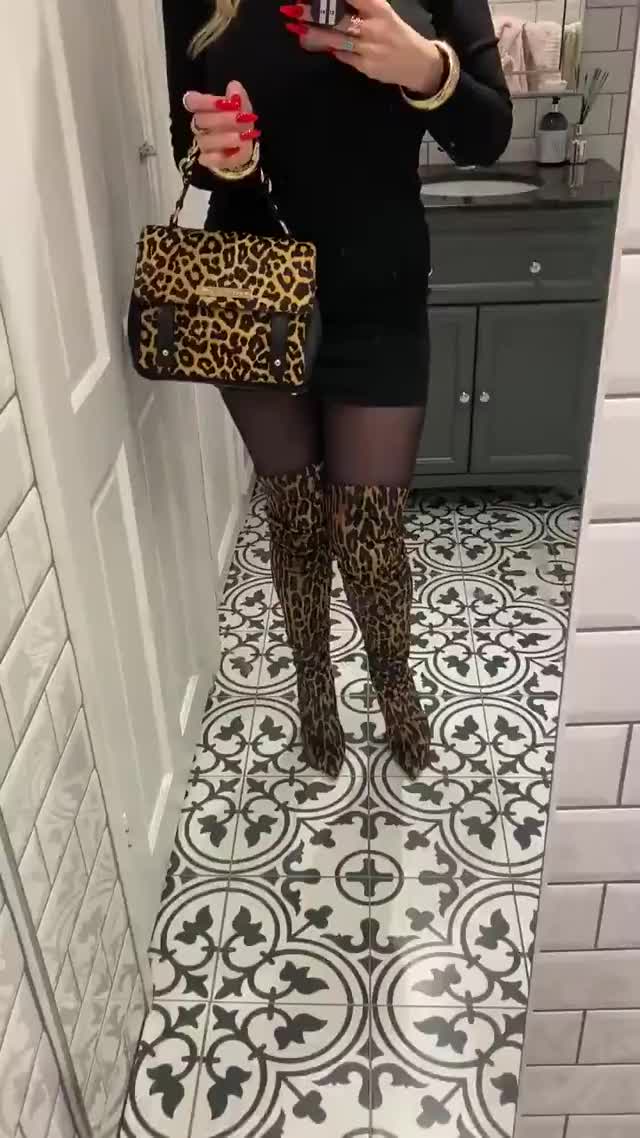 Rebecca More Leopard Boots