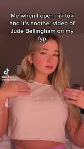 big tits blonde boobs bra tiktok tits clip