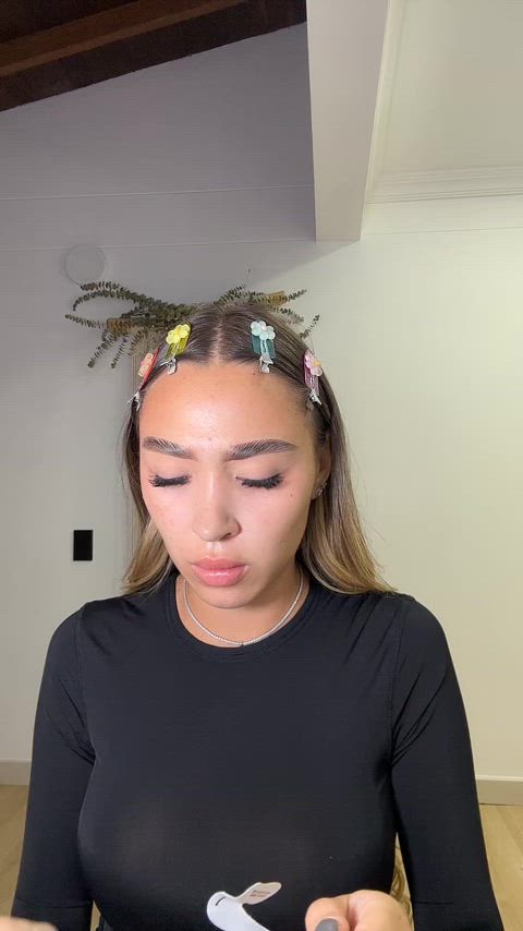 braless latina see through clothing tiktok tik-tok clip