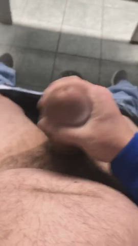 Cumshot Jerk Off Public Thick Cock clip