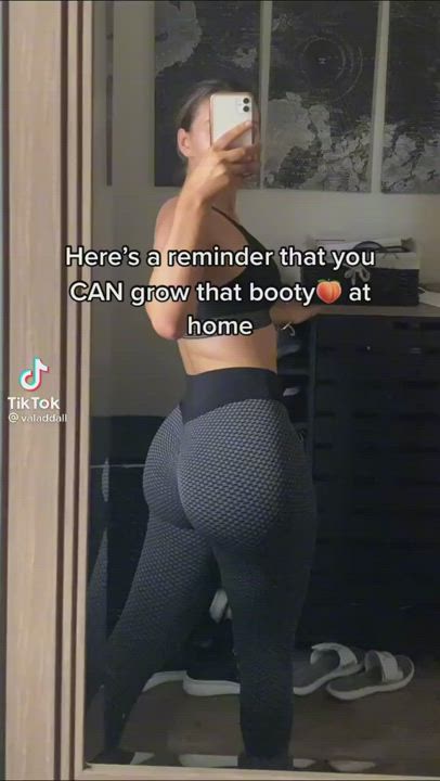 Ass Fitness Latina Leggings Muscular Girl TikTok Workout clip