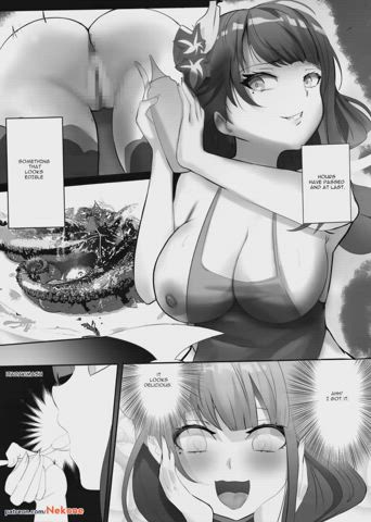 Raiden is cooking! Animated doujin page 2