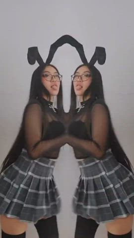 Asian Bunny Dancing clip