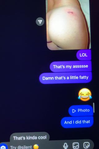 Sent my friend my ass after I sent him my nude [F] 26