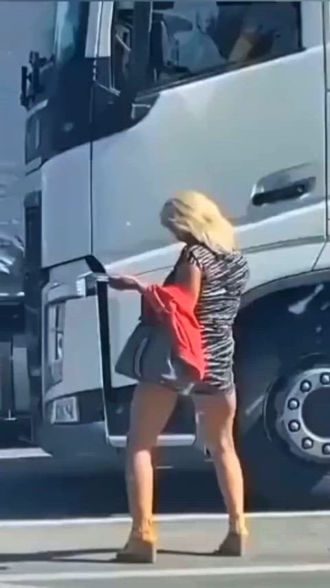 blonde escort happy ending prostitute trucker white girl clip