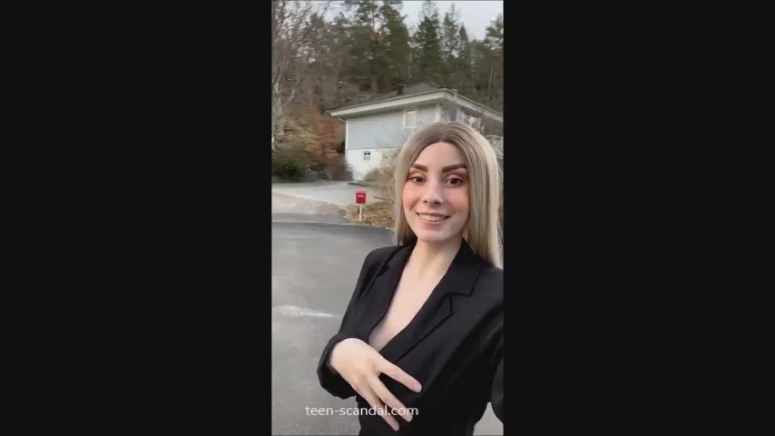 Amateur Flashing Outdoor Public clip