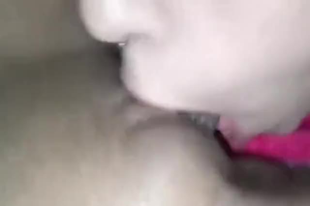 Hot amateur lesbian girl licking and sucking girlfriends pussy lips